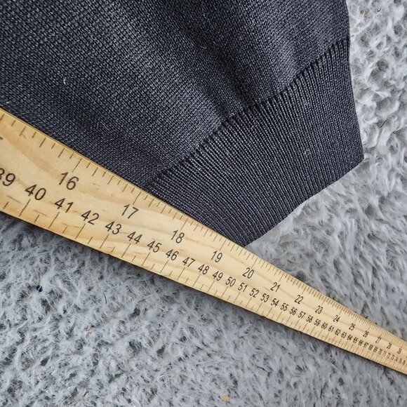 Luchiano Visconti Sweater Mens XL Black Long Sleeve V Neck Pullover *NWT* - Picture 8 of 10